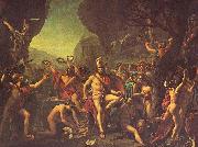 Jacques-Louis David Leonidas at Thermopylae painting